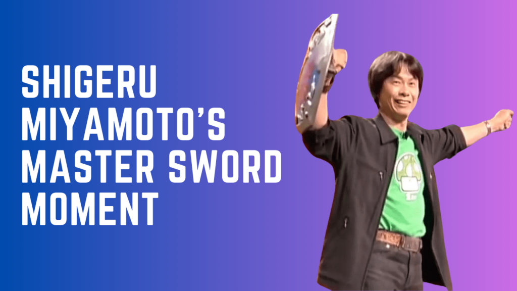 e3 gaming event Shigeru Miyamoto's Master Sword Moment